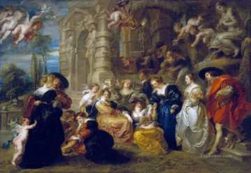 Pedro Pablo Rubens Painting - El Jardín Del Amor Barroco Peter Paul Rubens